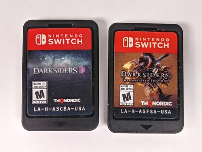 Darksiders III & Darksiders Warmastered Nintendo Switch Action Cartridges Only