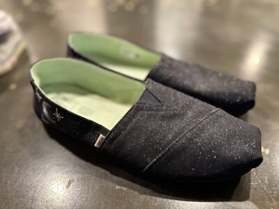 TOMS Alpargata Midnight Moon Sparkle Fox Blue Women's 11 Shoes