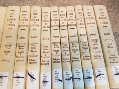 Life and Labour of the People in London by Charles Booth 17 Book Series Set AMS