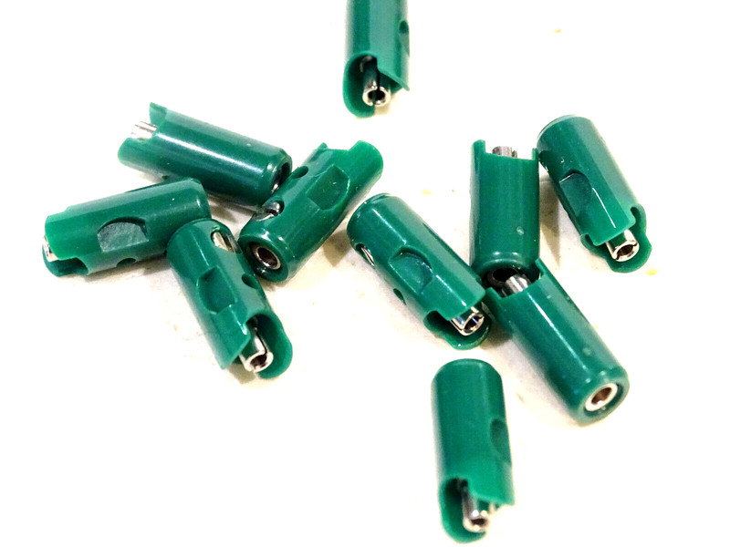 Marklin 71423    10 Fiches Femelles Vertes Pour Connexions Des CÃBles ÃLectrique