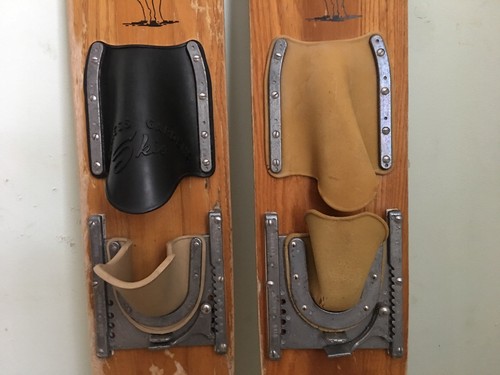 Vintage Wooden Cypress Gardens 57” Water Skis Buster- Lake House Cabin Decor