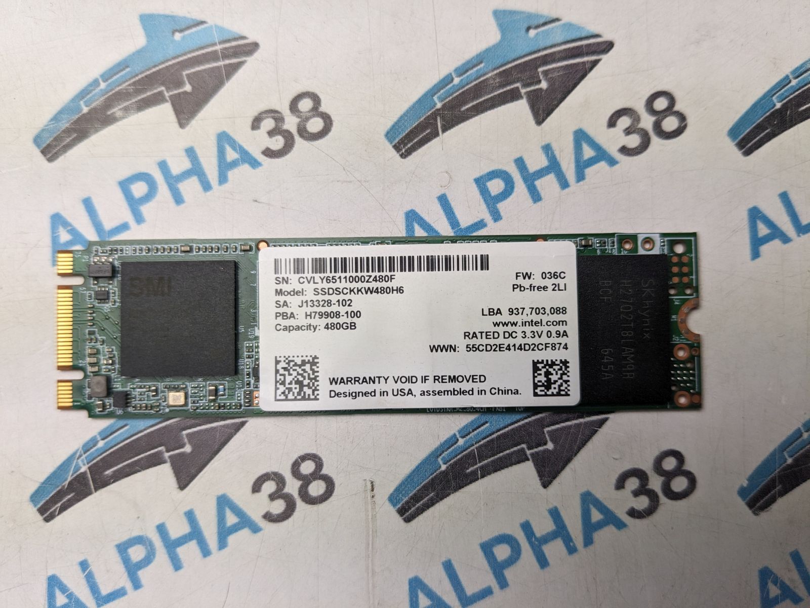 Intel 540s 480 GB M.2 2280 SSDSCKKW480H6 H79908-100 036C Intel 540s 480 GB M.2 2280 SSDSCKKW480H6 H79908-100 036C