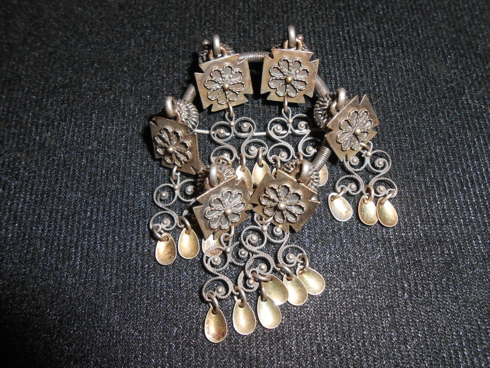 Ornate and Unique Silver Norway Solje