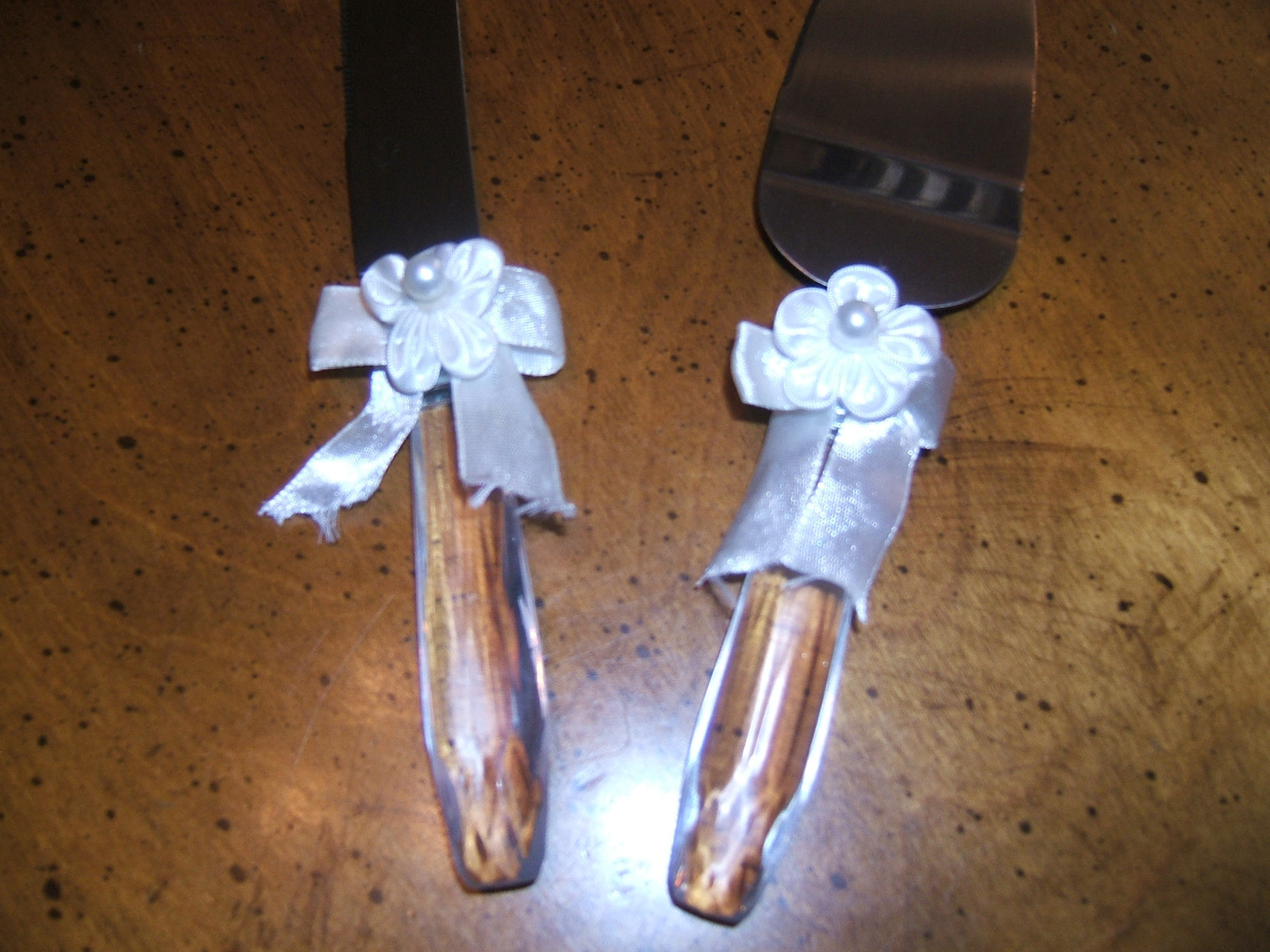 SET 2~WEDDING CAKE SERVING UTENSILS KNIFE & CAKE SERVER GUC