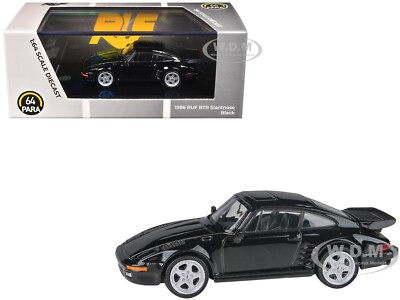 1986 RUF BTR SLANTNOSE BLACK 1/64 DIECAST MODEL CAR BY PARAGON PA-55545