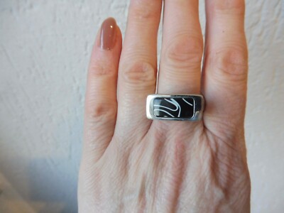 Belle Bague Argenté, Pierre Lang Gr.64 (Xi )