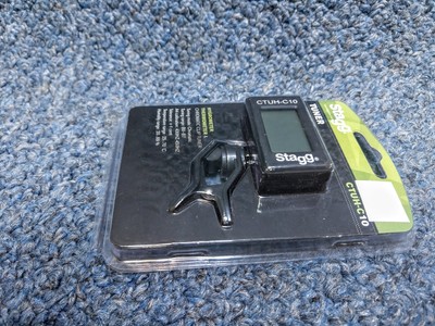 NEW Stagg STUH-C10 Clip On Tuner Black