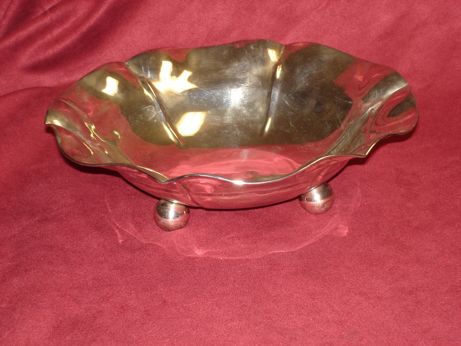 JUVENTINO LOPEZ REYES STERLING SILVER MODERNIST LARGE CENTER BOWL