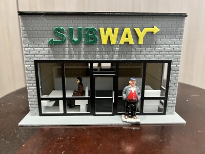 O Scale Subway Building w/ Interior (BUILT)