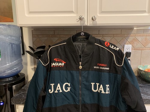 Jaguar F-1 Formula 1 Racing Bomber Jacket Coat Mens Large World Championship