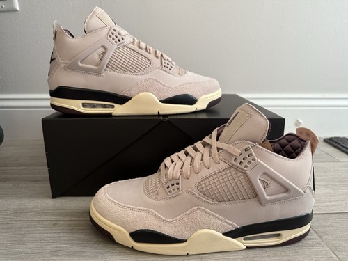 Pre-owned Jordan A Ma Maniere Air  4 Fz4810-200 Fossil Stone Pewter Crush Sz 13.5 W / 12 M In Pink