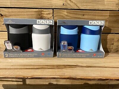 New High Sierra 2-Pack Vacuum Insulated Stainless Steel Food Jars, 24 oz. New