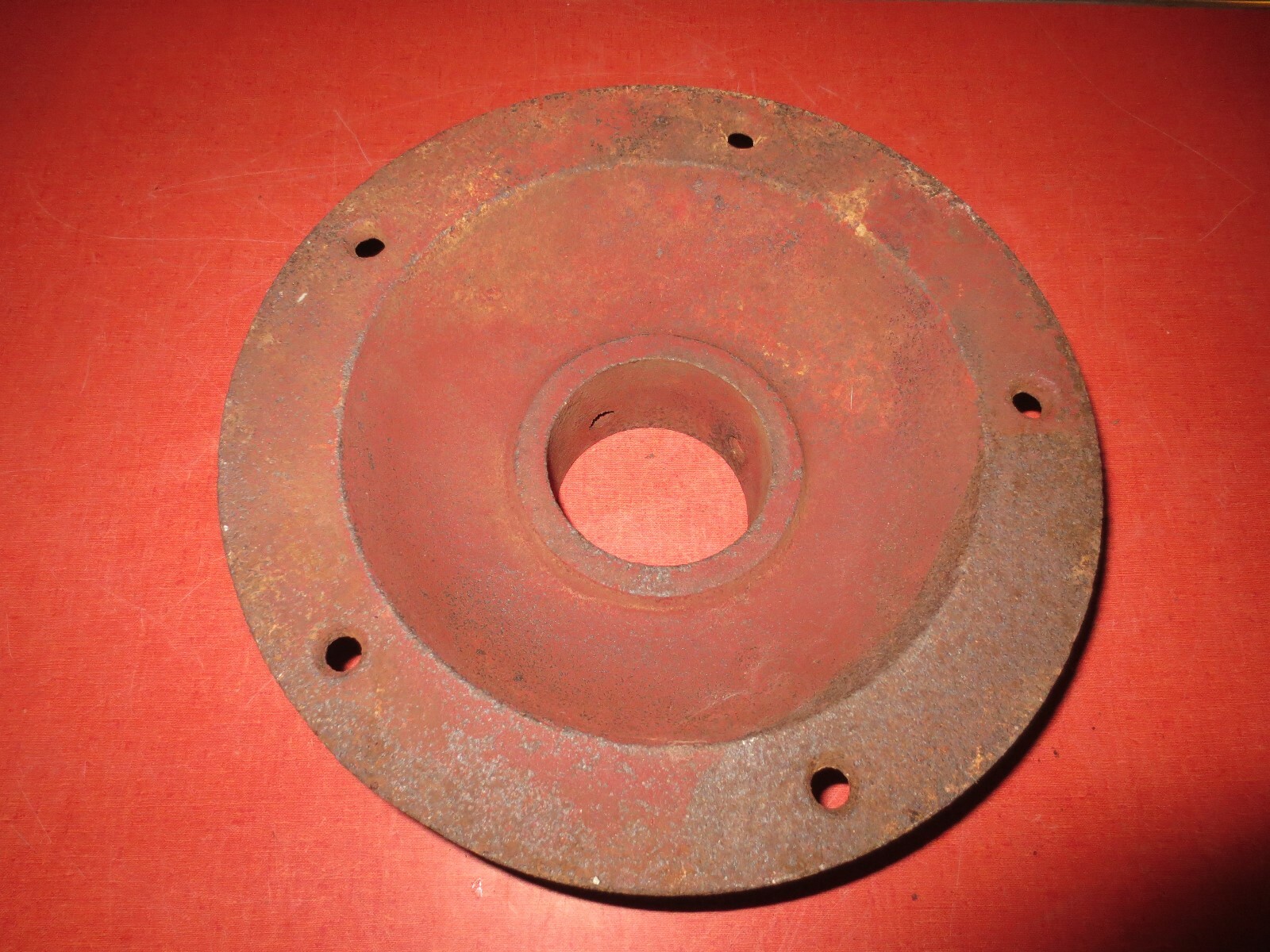 Antique Red Jacket Windmill Hand Pump Base RNOS Cast Iron Water Well Tubular Vtg