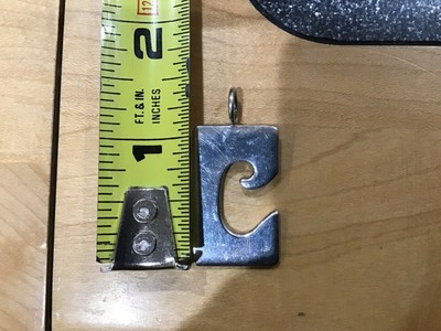 Rare MCM Sterling Silver Vtg LEONORE DOSKOW Modernist Pendant 