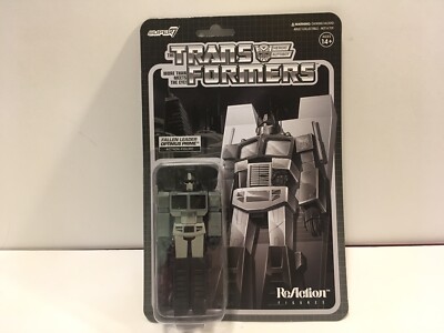 Super 7 ReAction Transformers G1 Fallen Leader Optimus Prime Target Exclusive