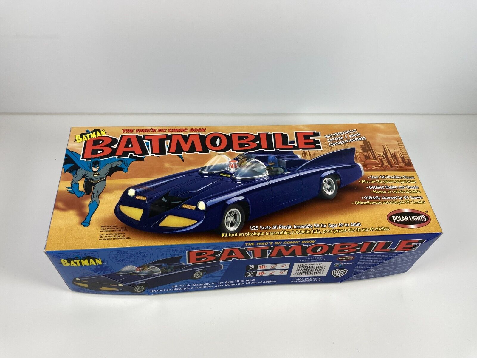 Polar Lights 1960's Batmobile 1:25 Model Kit 6901 Batman New Open Box Polar Lights 1960's Batmobile 1:25 Model Kit 6901 Batman New Open Box