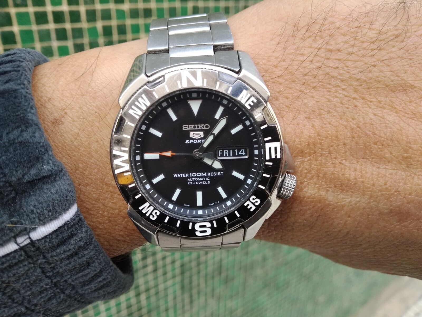 SEIKO 5 SPORTS DIVER COMPASS MEN'S WATCH SNZE81 7S36-02P0 SEIKO 5 SPORTS DIVER COMPASS MEN'S WATCH SNZE81 7S36-02P0