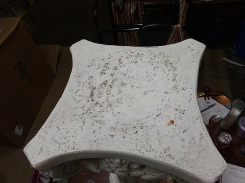 Vintage Plaster Paris Greek Pillar Corinthian Column Plant Pedestal 28