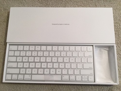 APPLE MAGIC KEYBOARD A1657. White. NEW. Box Opened. No Mouse