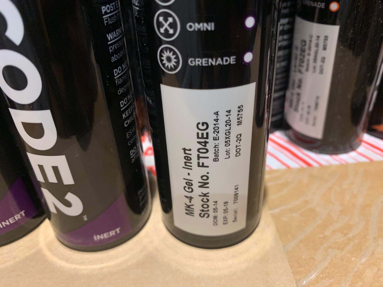 LOT OF 51 UNITS - CODE2 MK-4 LEVEL II PEPPER SPRAY GEL