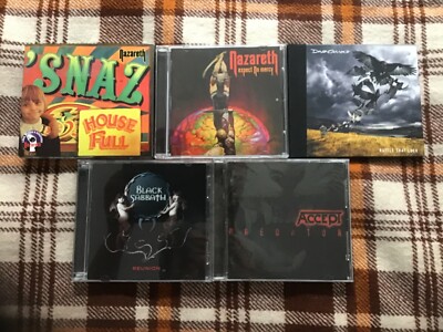 Sabbath accept Nazareth   - 5 ALBUMS LOT (  7 CDs  )  -  NO SCRATCHES