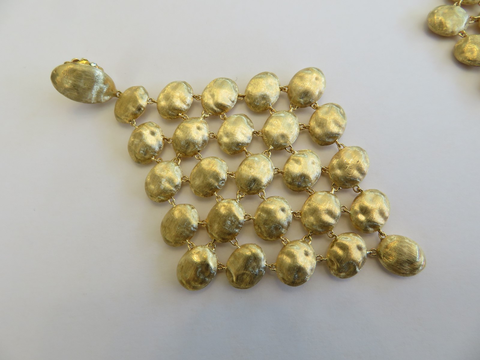 MARCO BICEGO SIVIGLIA 18K GOLD CHANDELIER EARRINGS 3 1/2 X 2