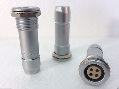 Overstock Lot of 3 Lemo Circular Push Pull Connectors PKG. 2B. 312. CLAD7