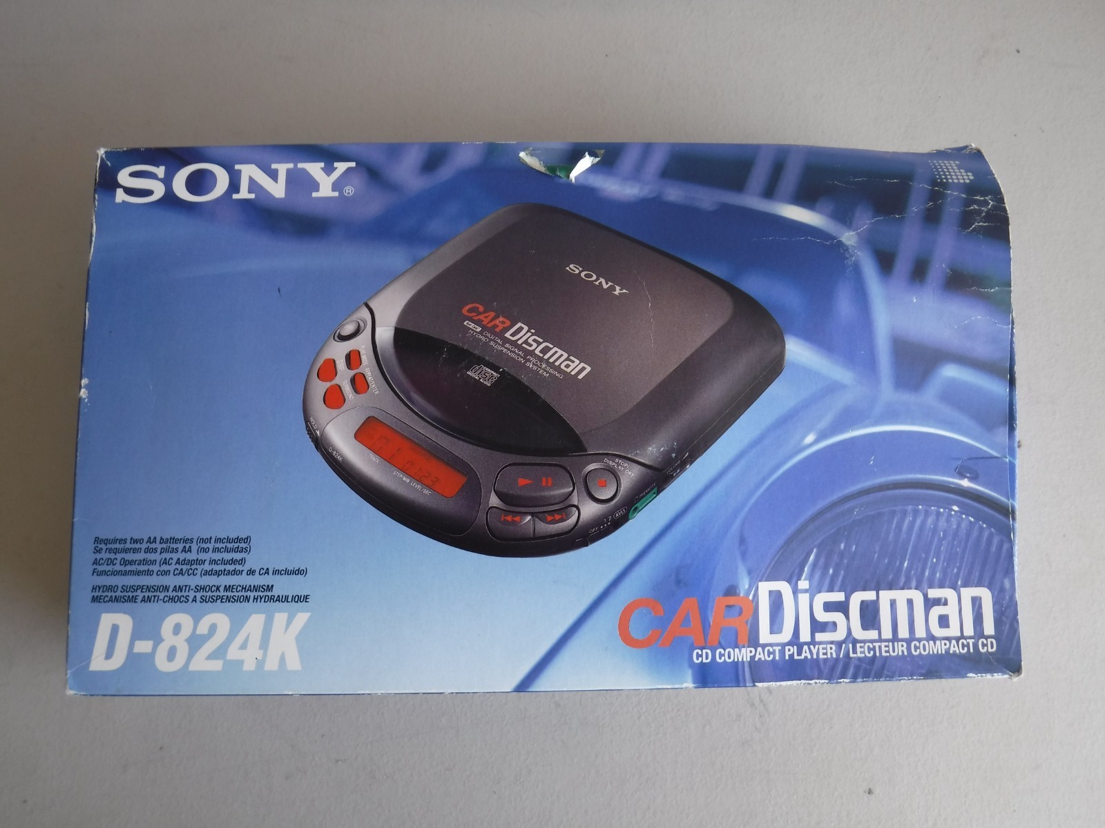 Vintage Sony Car Discman D-824K in Box, Working | eBay