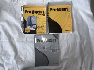 A Beka/Abeka Homeschool Grade 8 Pre-Algebra Teacher books