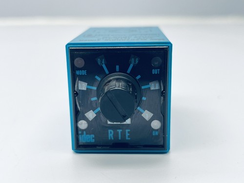 IDEC RTE-P12 ELECTRONIC TIMER 24VDC 120VAC 10AMPS 8-PIN DELAY ON RELAY