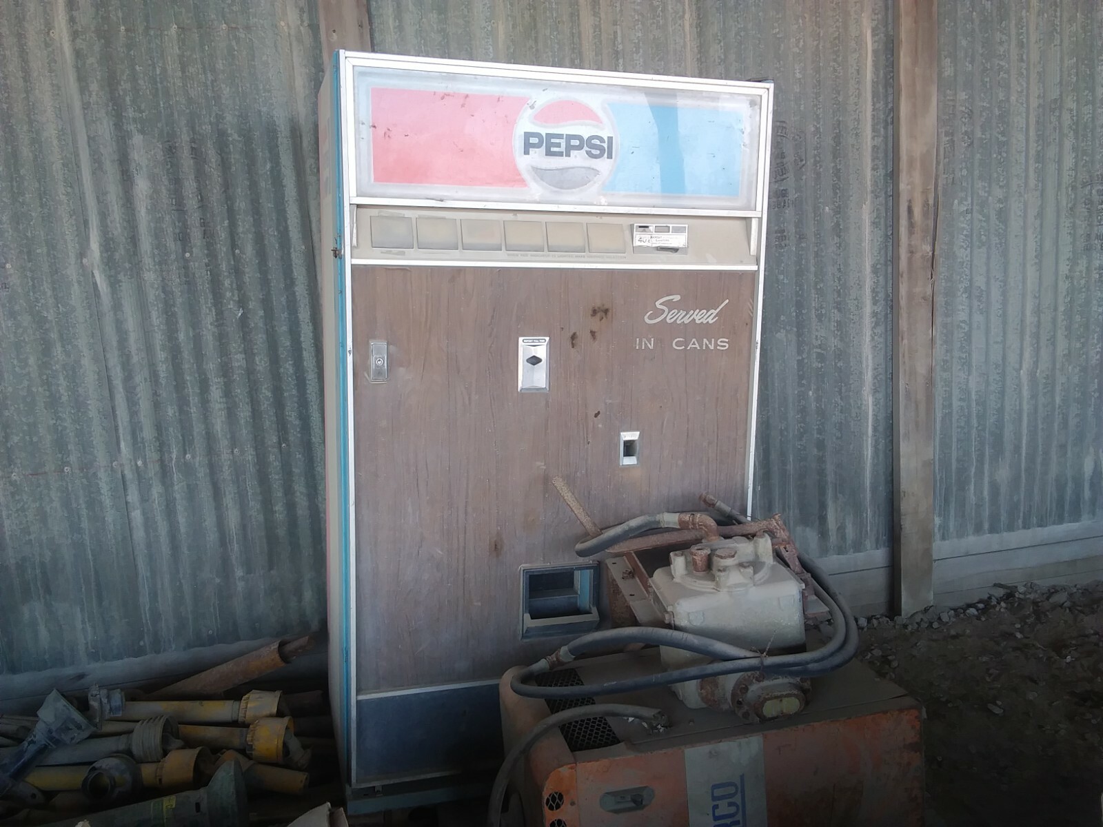 Pepsi Cola Vending Machine (Choice-Vend Brand) CVS-210 *Vintage