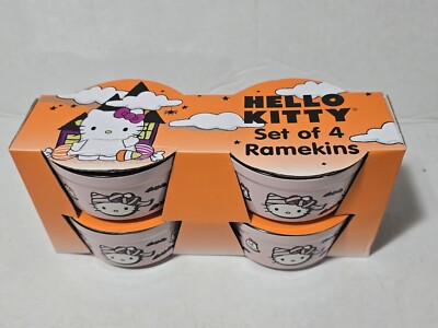 Hello Kitty Ramekin Bowls Halloween Themed 4pk Dish 