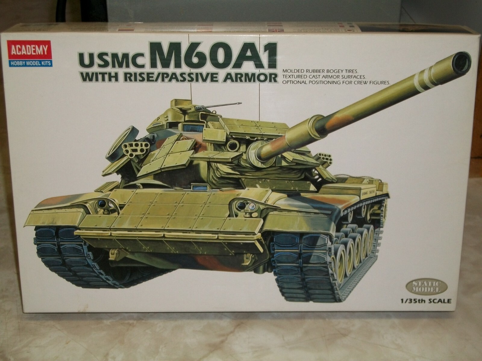 Academy 1/35 Scale USMC M60A1 With Rise/Passive Armor | eBay