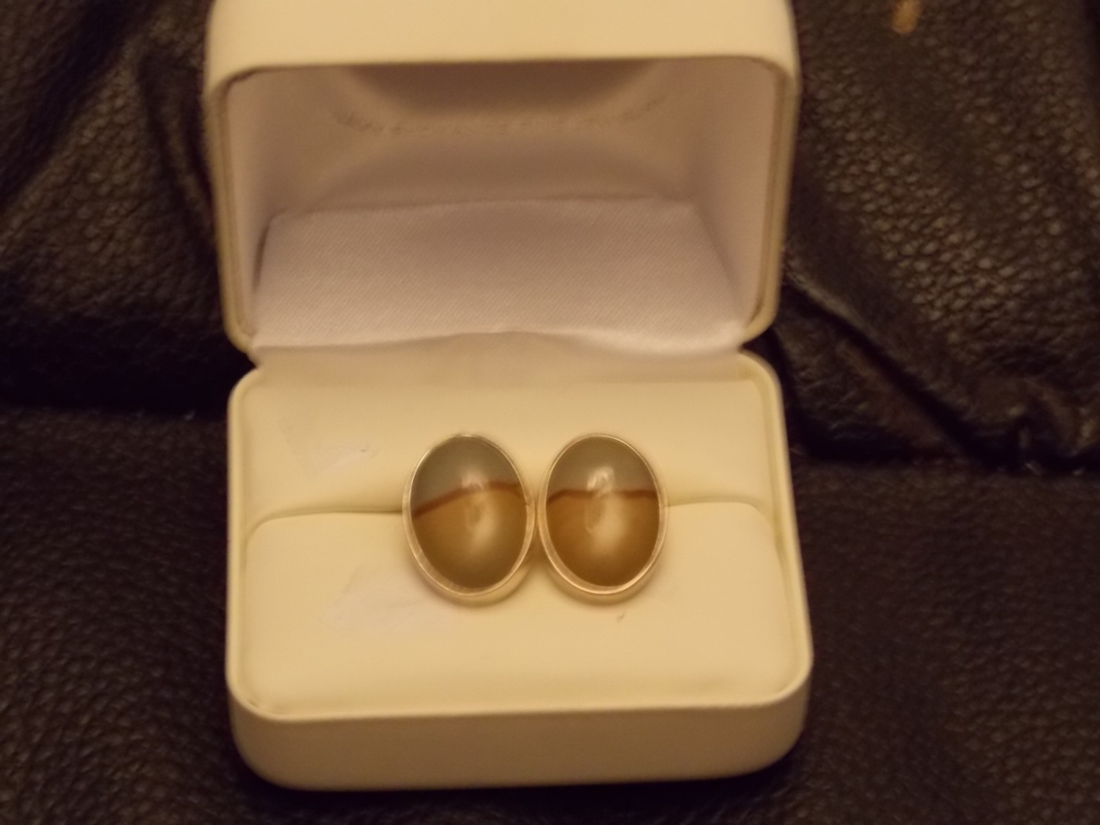 Somerset Mexico 925 Sterling Silver Large  Stud Earrings With Bezel Set Stones