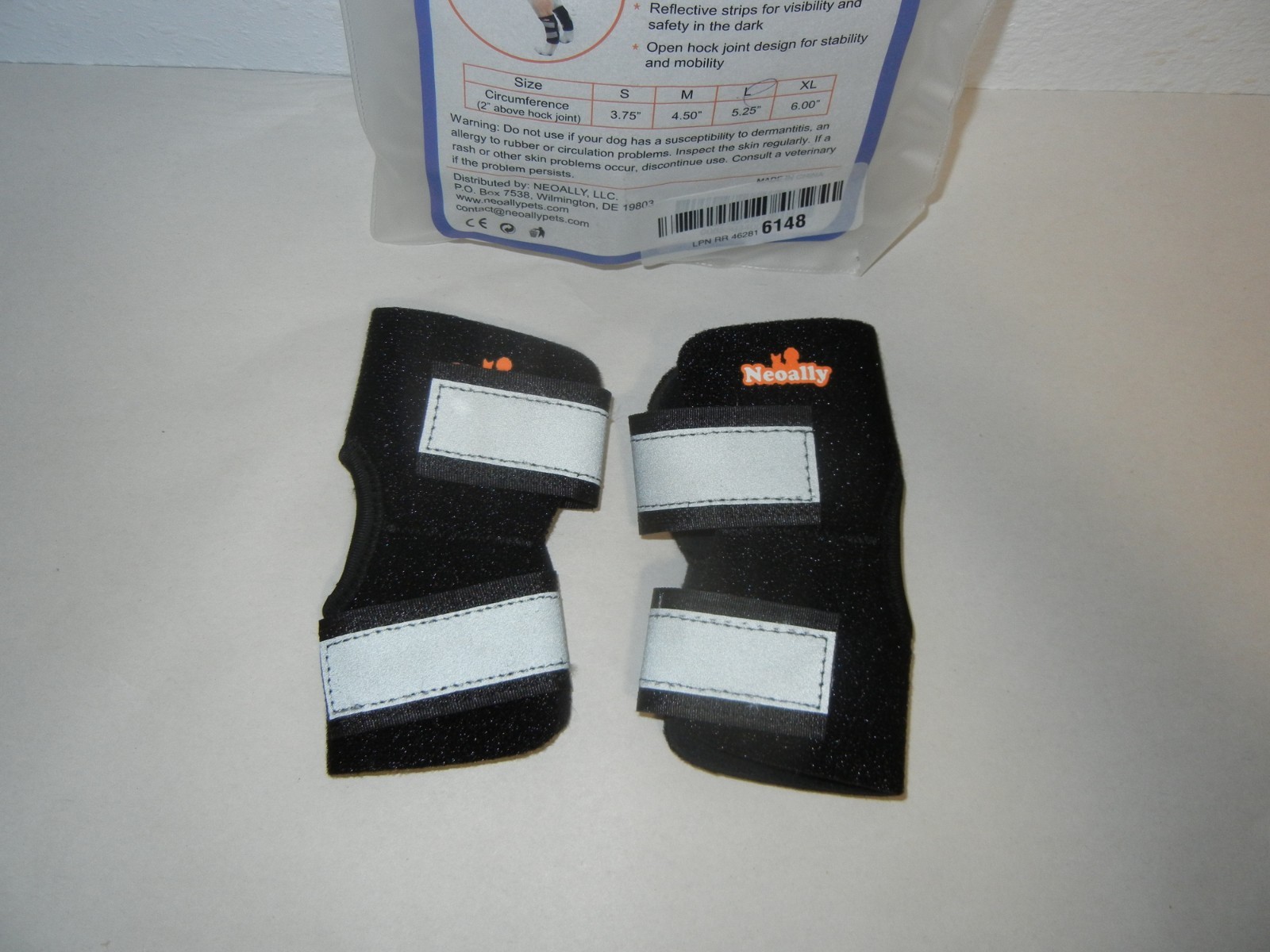 NEOALLY DOG REAR HOCK BRACE ONE PAIR LARGE 5.25