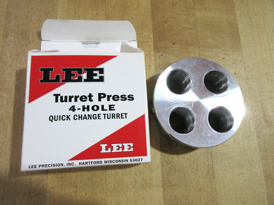 Lee Turret Press 4 Hole Quick Change Turret # 90269 in open box (w14)