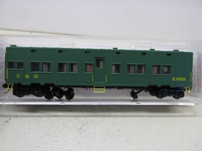 MICRO TRAINS~CHESAPEAKE & OHIO TROOP SLEEPER PASSENGER CAR # 955~N SCALE