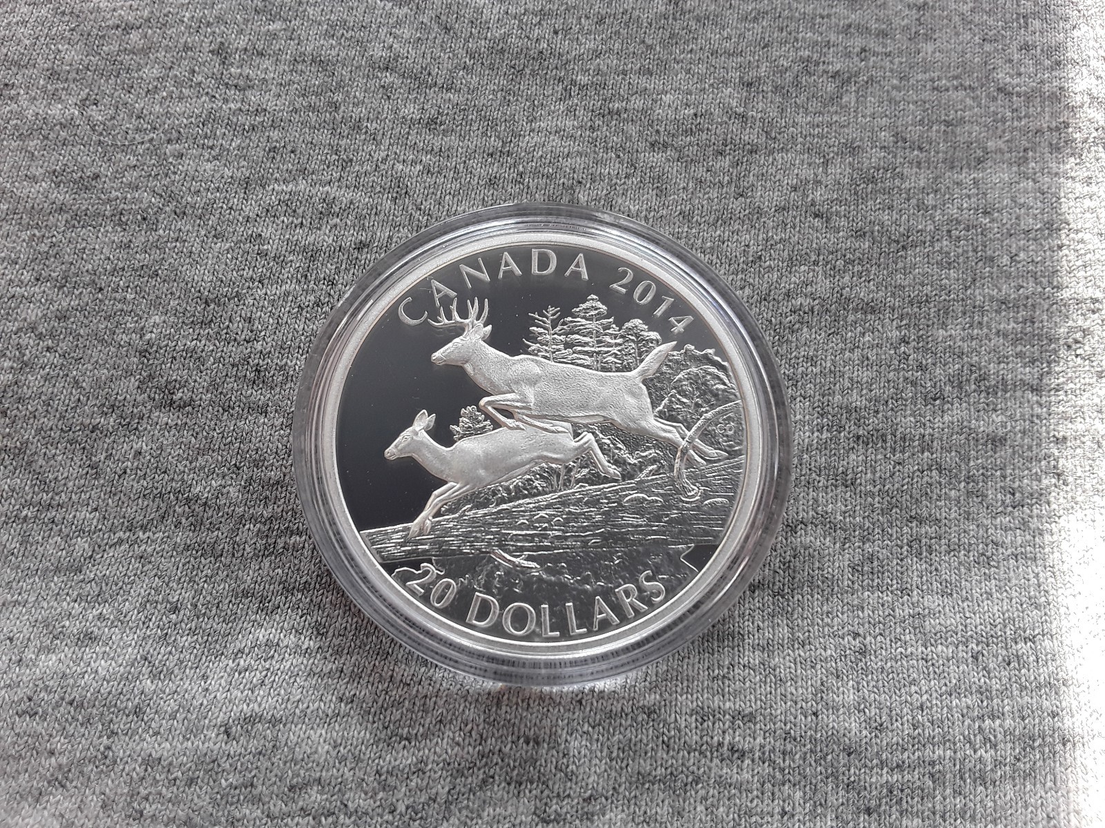 2014 CANDA $20 WHITE-TAIL DEER 4 COIN PROOF SET FREE SHIPPING