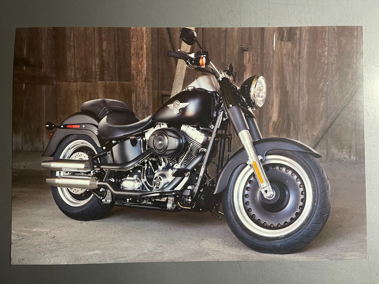 2010 Harley Davidson Fat Boy Lo Motorcycle Picture, Print