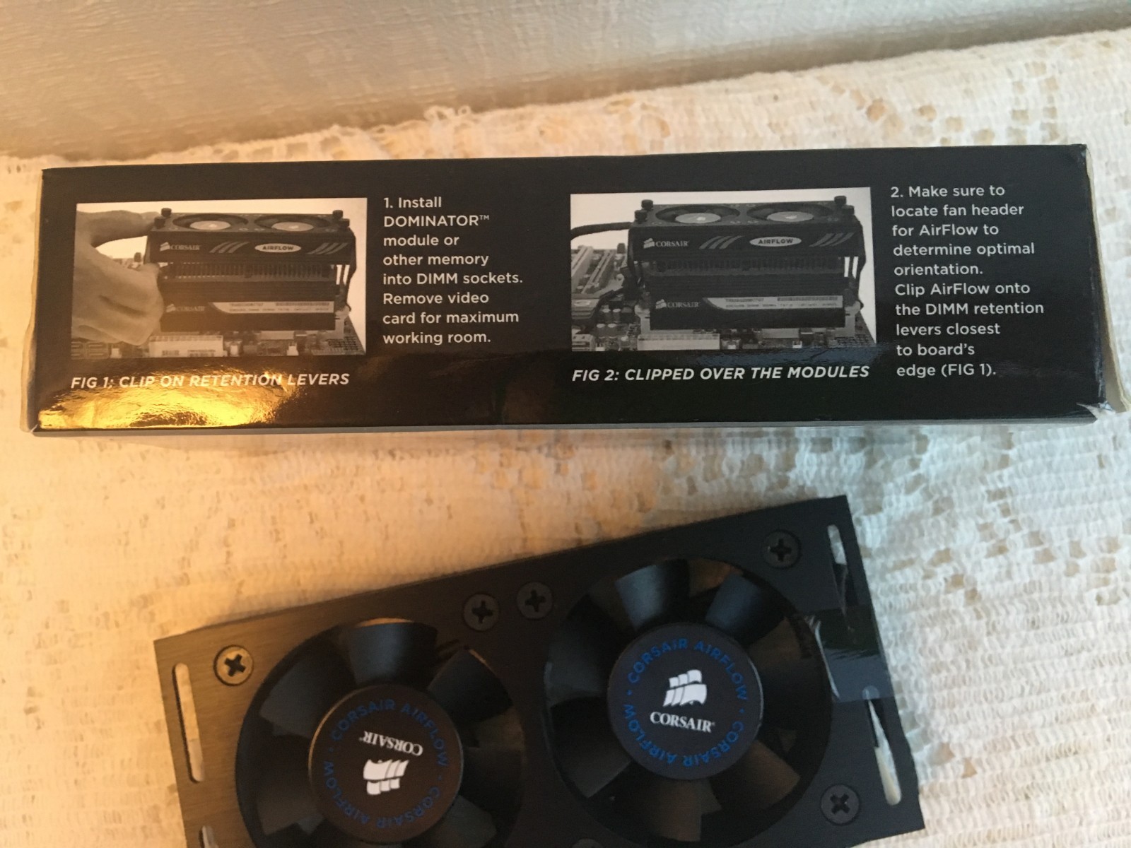 CORSAIR CMXAF2 DOMINATOR AIRFLOW HIGH-PERFORMANCE MEMORY COOLING SYSTEM FAN UNIT