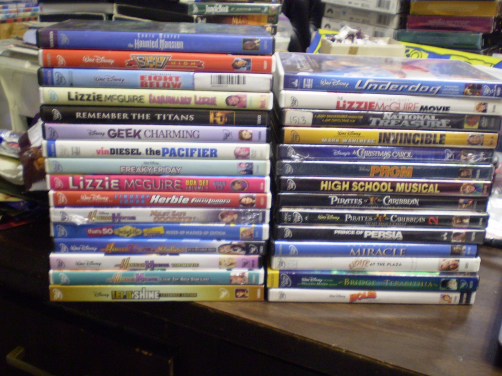 37) Disney Live Action Children's DVD Lot: Pirates National