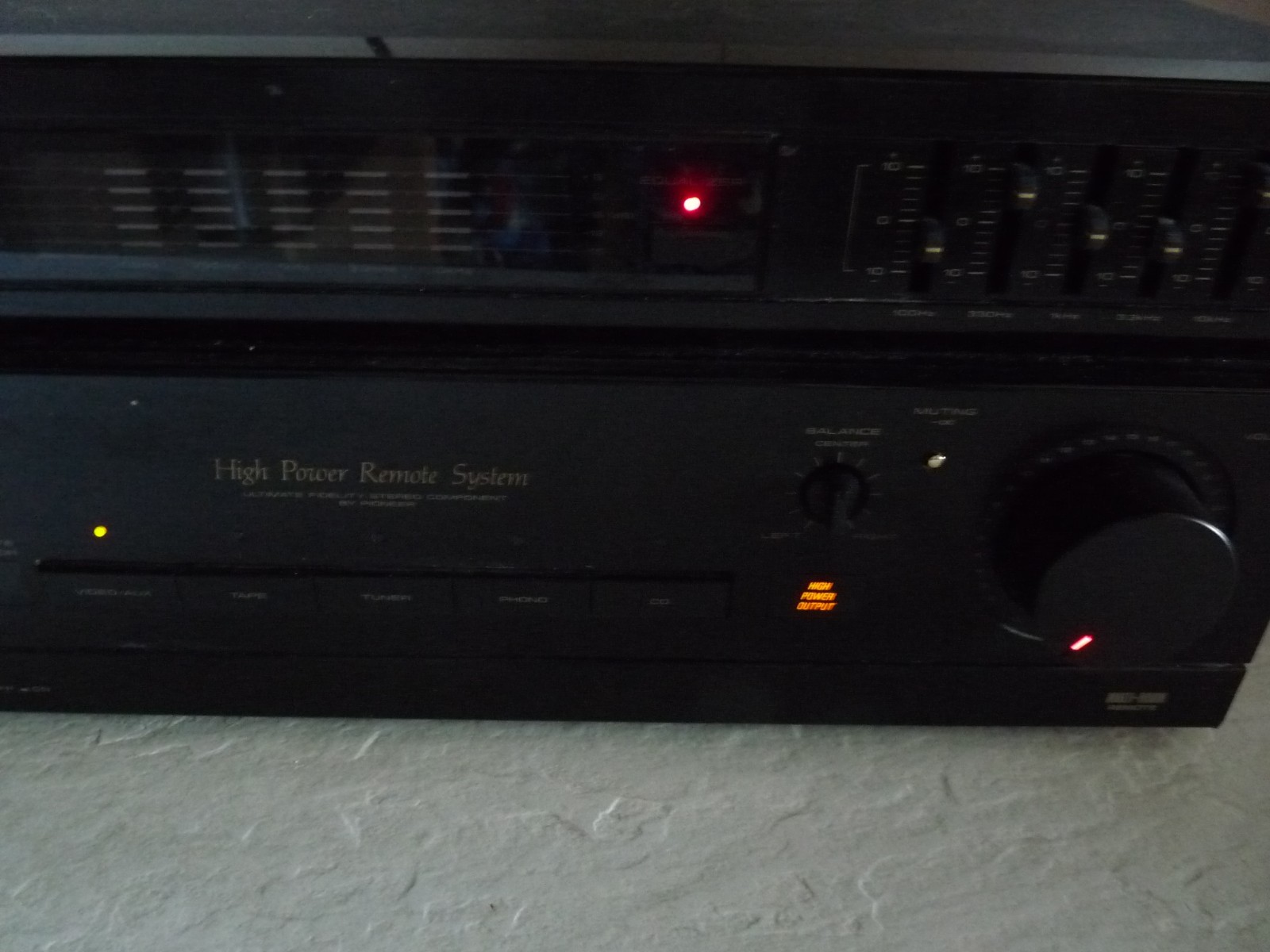 VINTAGE PIONEER SA-1510 Stereo High-Power Amplifier Built in Equalizer Analyzer