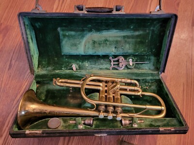 King Master Model Trumpet H N White 1930 s with Original Case Serial # 170992