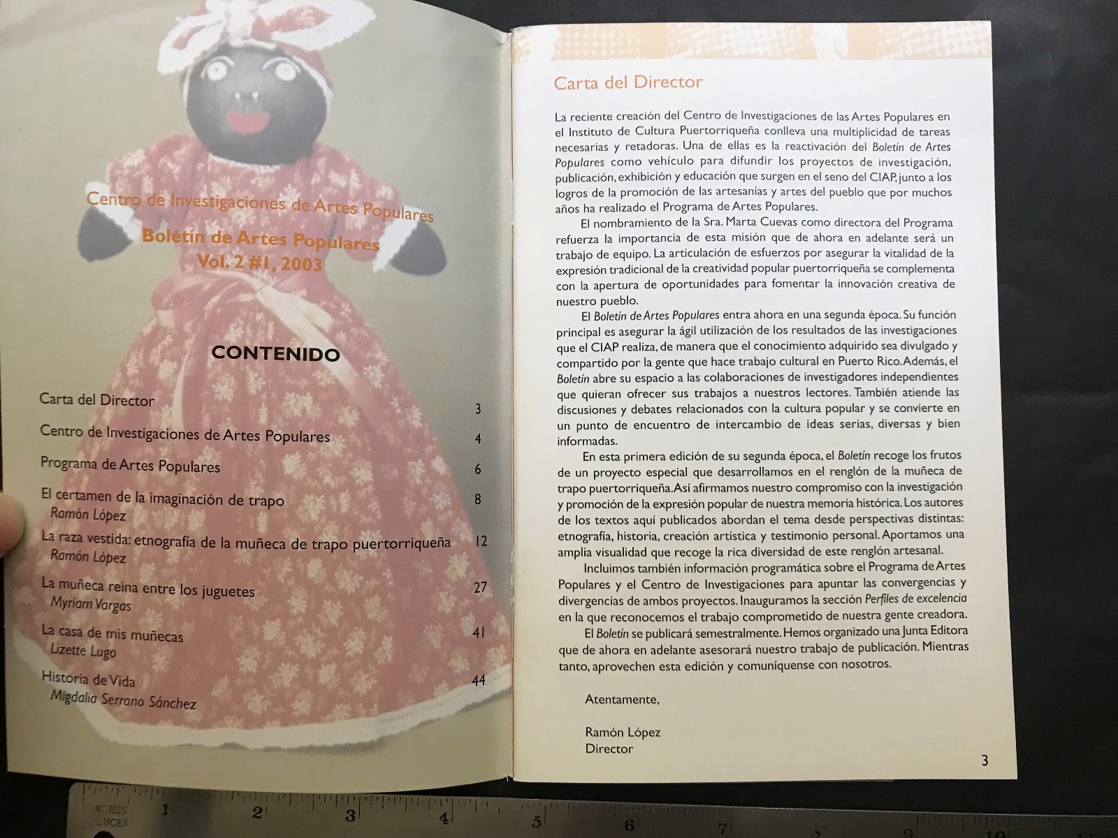 Puerto Rico 2004 Cuaderno ICP Vol 2 #1 Boletin Artes Populares