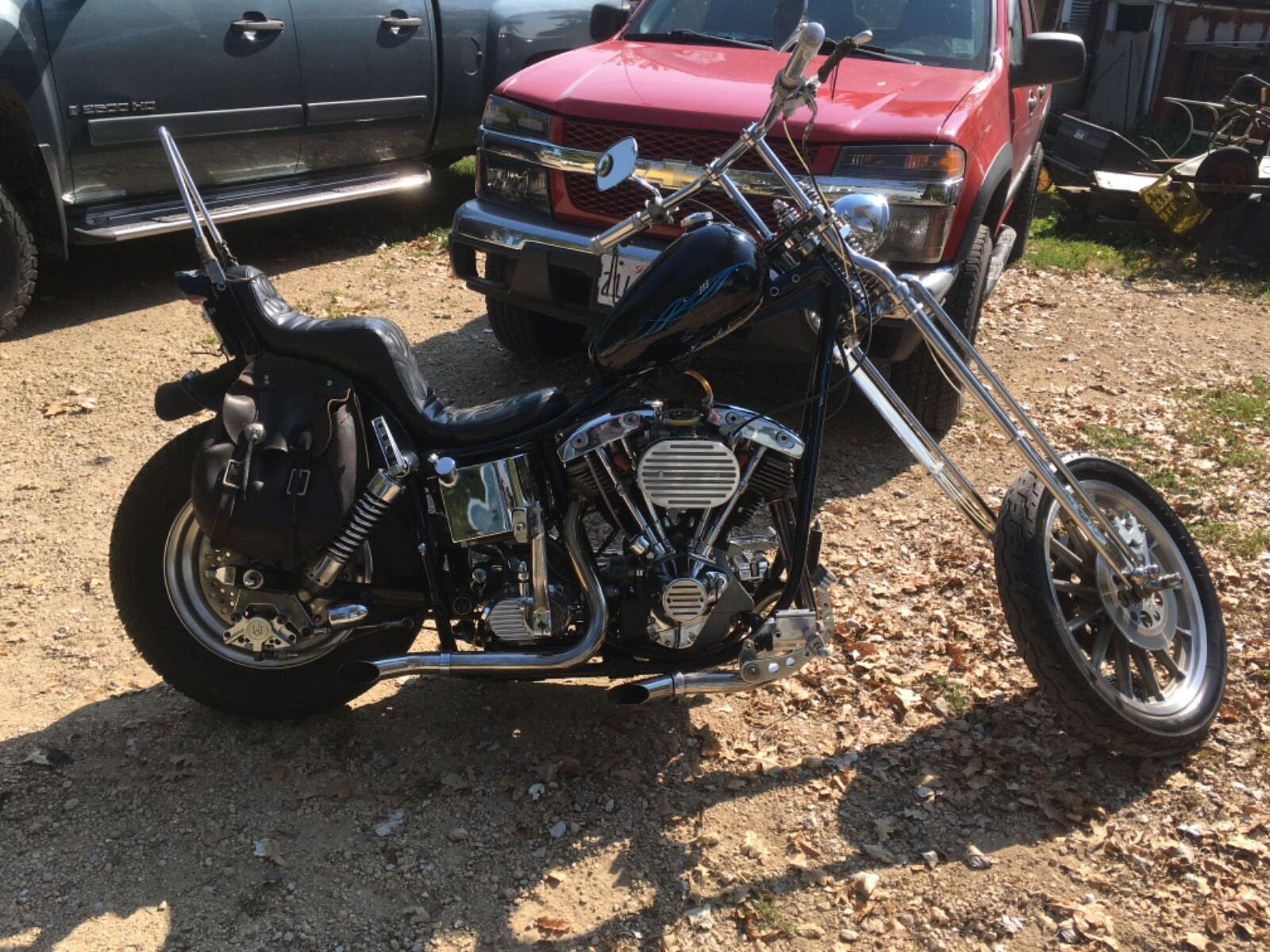 1976 Harley Davidson Shovelhead Chopper Old School Flh Bike Nice Fast