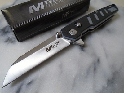 Mtech Ball Bearing Open Wharncliffe Pocket Knife Axis Lock Folder MT-1193BGY New