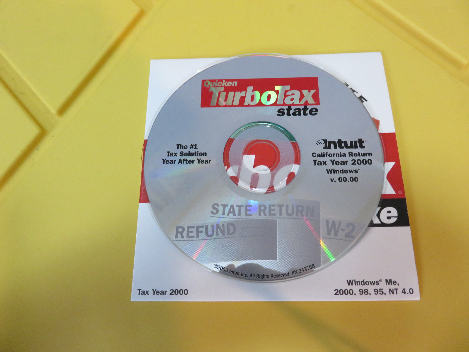 Quicken TurboTax State Return (Tax Year 2000)