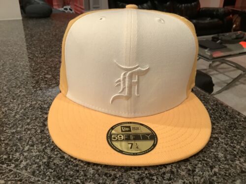 New Era X Fear of God Essentials 59fifty Fitted Hat Size 7 1/4 Yellow