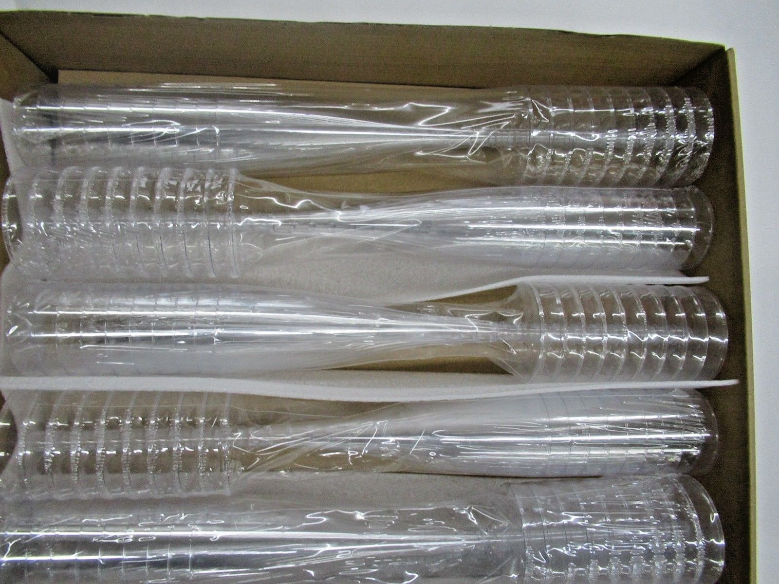 100 Plastic Champagne Flutes ~ 5 Oz Clear Plastic Toasting Glasses ~ Disposable