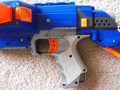 NERF N-Strike Raider CS-35 Blue with Stock & Ammo Clip - WORKS - FREE SHIPPING